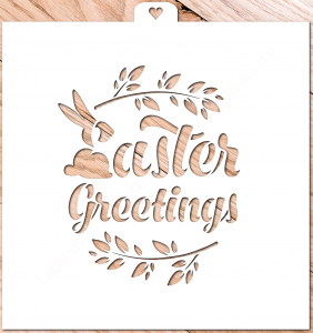 Трафарет "Easter with twigs. Пасха с веточками"