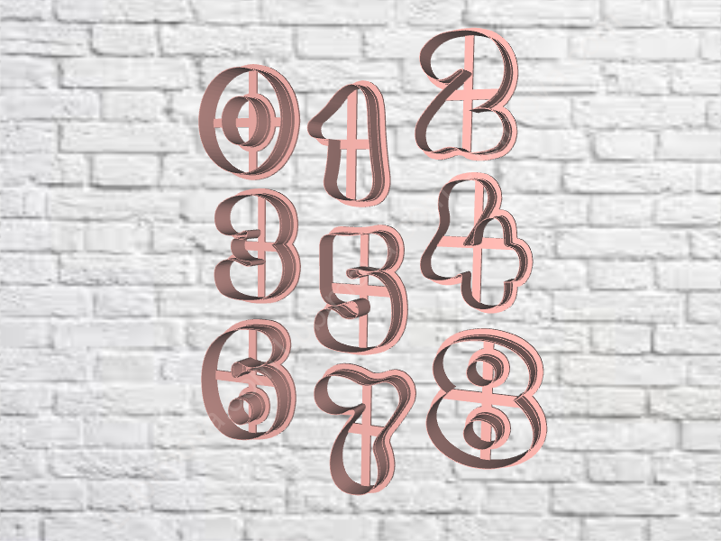 Набор форм «Цифры пузатые 10 см» (349)