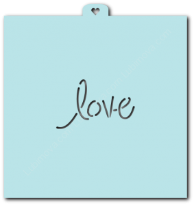 Трафарет «Love. Надпись 2»