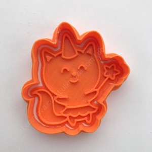 Штамп+резак «Кошечка фея единорог»