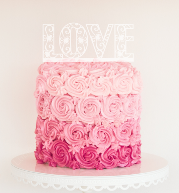 Топпер для торта "LOVE 2"