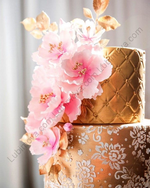 Трафарет для торта "Розочки фон"