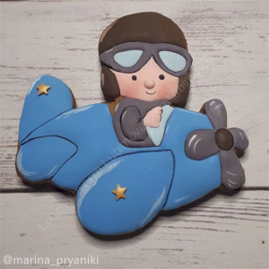 Трафарет+форма «Мальчик. Летчик»