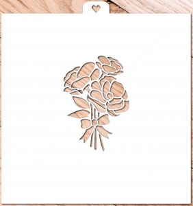Трафарет «Букетик роз»