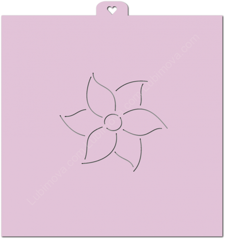 Трафарет «Цветок Лилия №1»