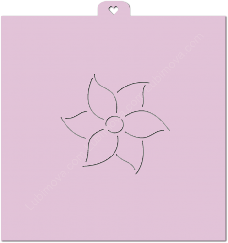Трафарет «Цветок Лилия №1»