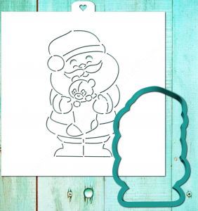 Трафарет+форма «Дедушка мороз 3»