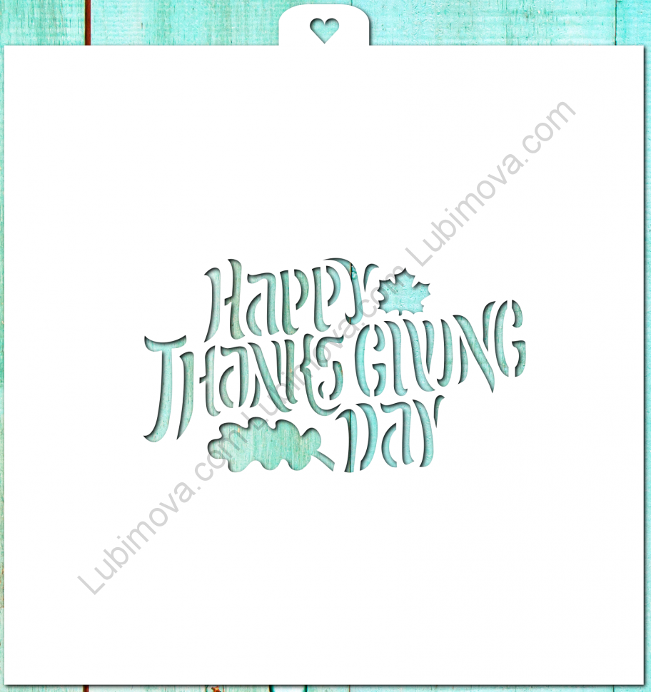 Stencil Happy Thanksgiving Day 1 1 Pc