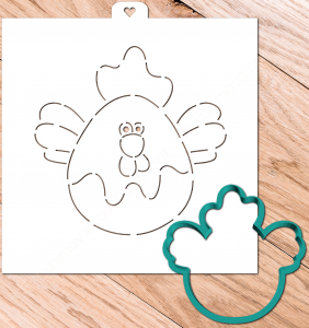 Трафарет+форма «Петушок №1»