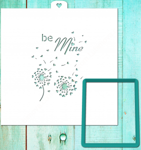 Трафарет+форма «Открытка Be mine»