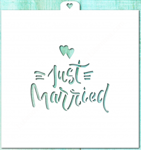 Трафарет "Just Married 1"