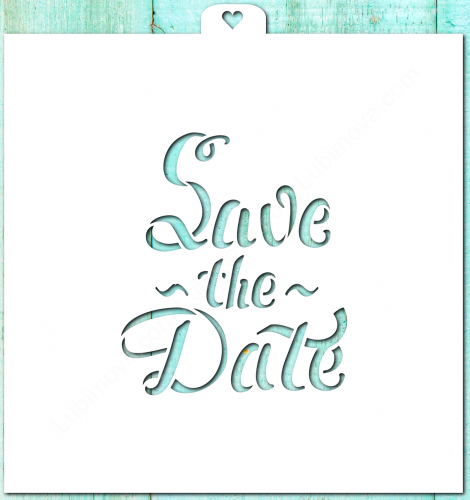Трафарет "Save the date"
