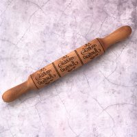 Embossing rolling pin I love you. Tile