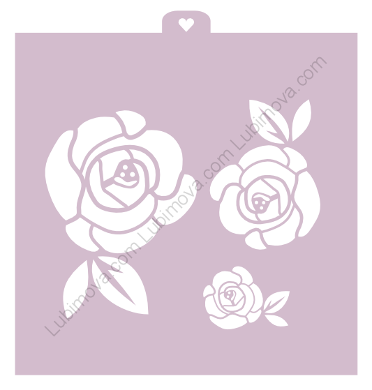 stencils of roses
